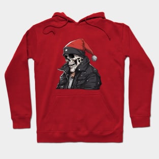 Christmas Celebration with a Skull Twist Hoodie